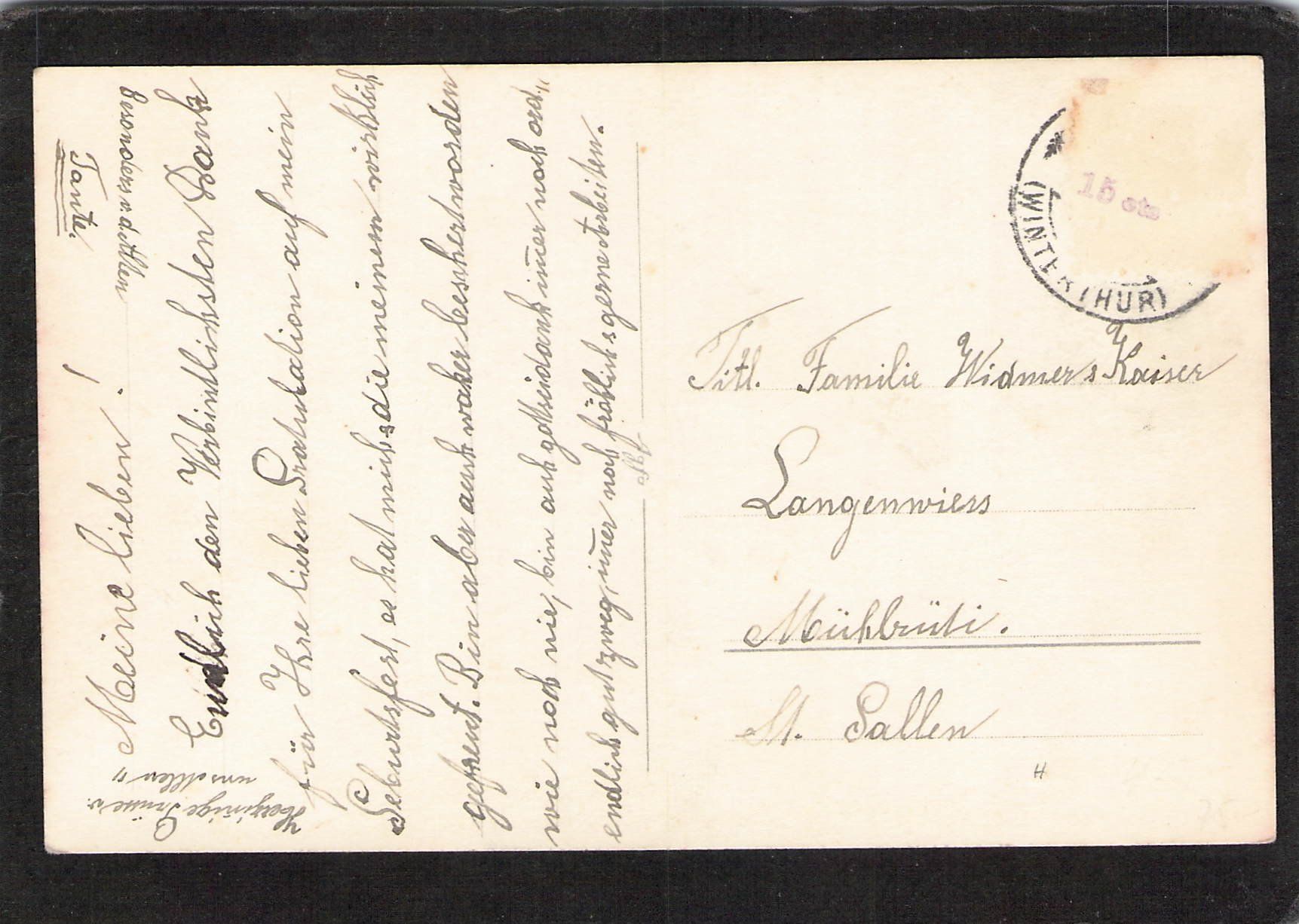 Ansichtskarten: Töss b. Winterthur , echtfotokarte , gel. – Gebraucht aus Reichenburg von ibiza18 1