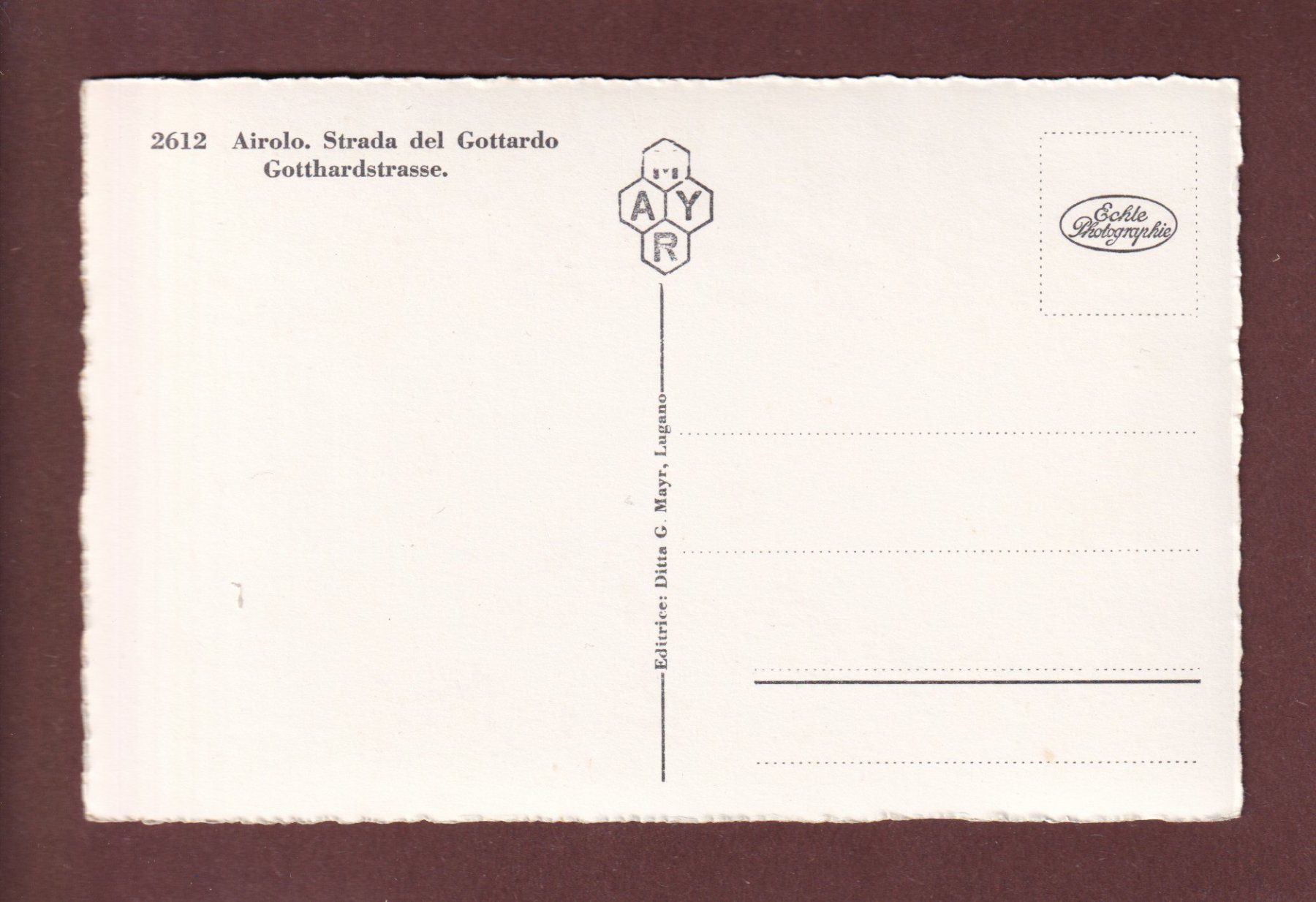 Cartoline postali: AIROLO - Strada del Gottardo – Usato da Pully venduto da nicecards-shop 1