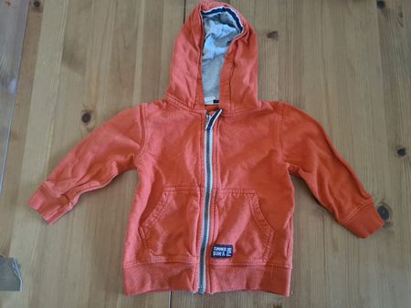Kinder Kapuzenpullover orange Grösse 80 
