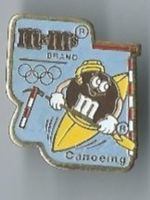 m & m's , Canoeing Olympia Pin