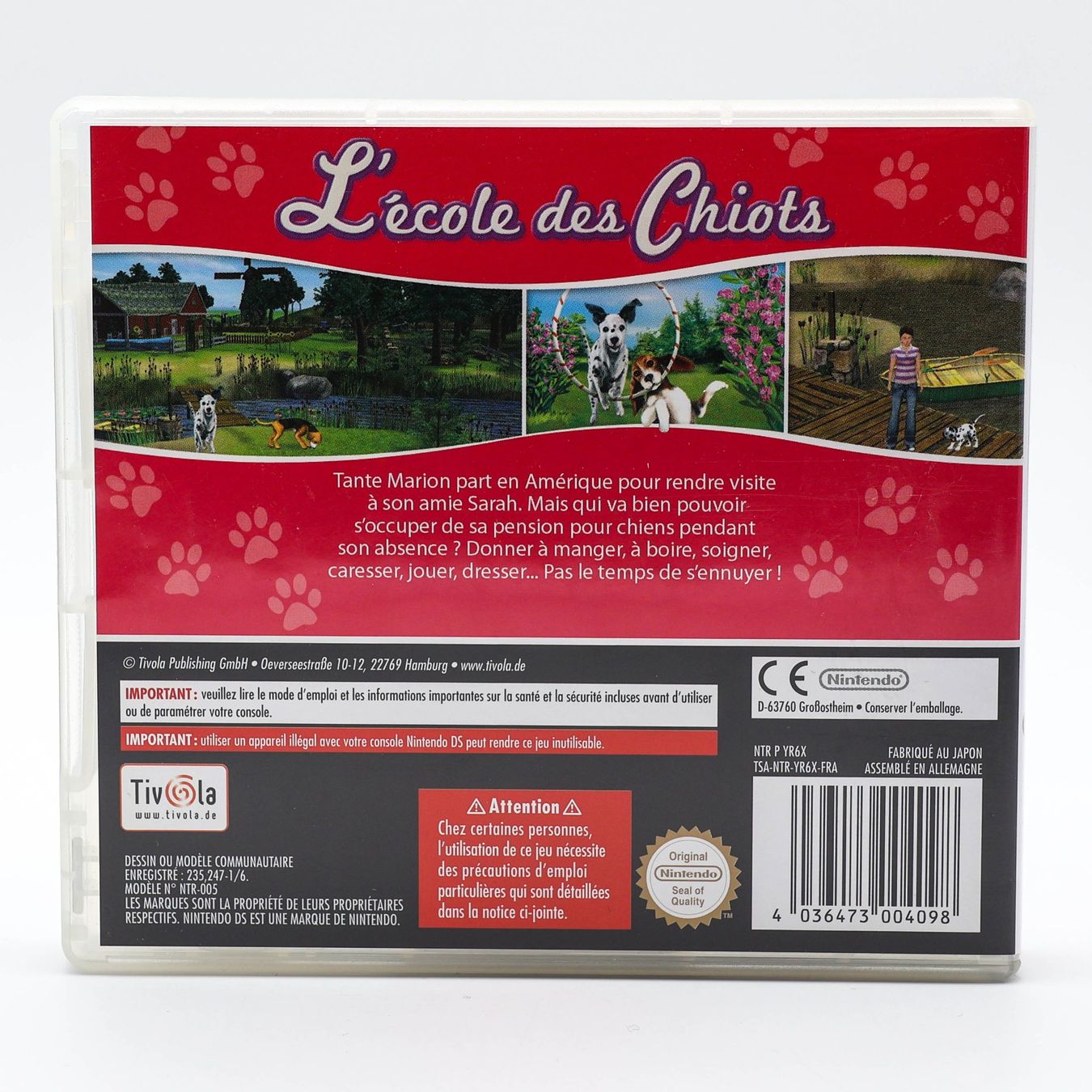 Jeux: L' Ecole des Chiots - DS – D'occasion à Paudex par dindeboy 1