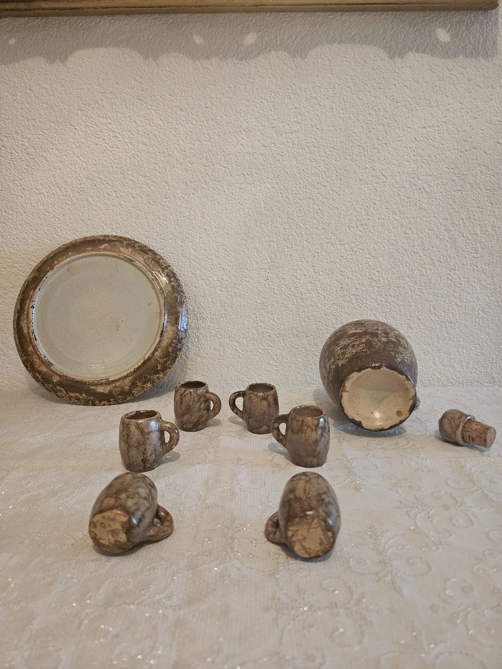 Caraffe: Vintage - Karaffe mit 6 Gläschen & Servierteller – Usato da Wittenbach venduto da anzo4 2