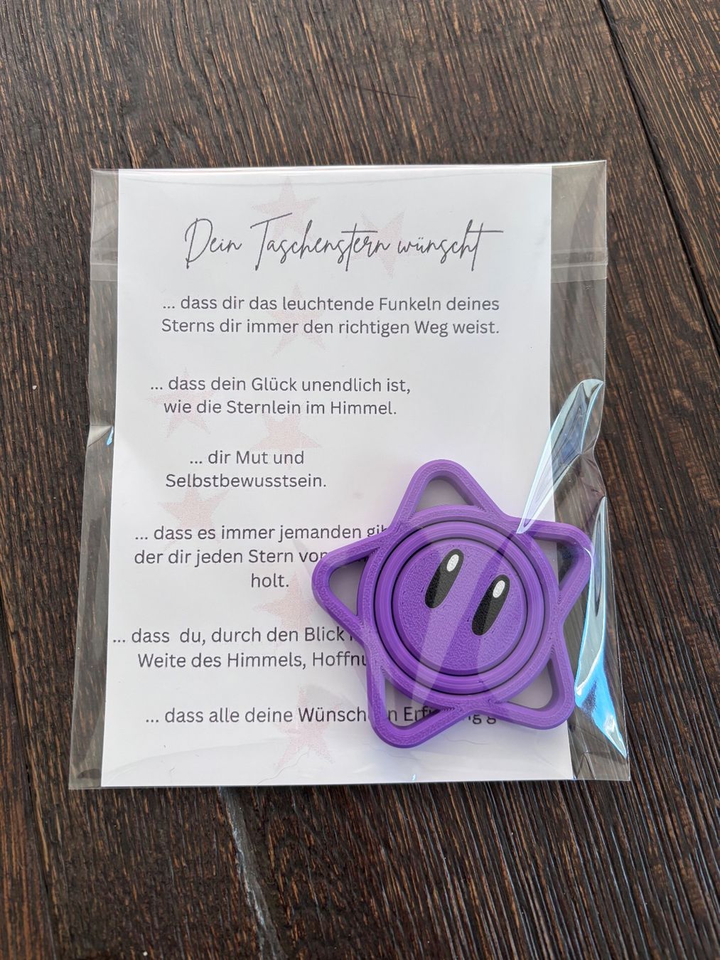Cartes: Taschenstern mit Spruch – Neuf (Voir description) à St. Niklaus VS par loumonrohandmade 1