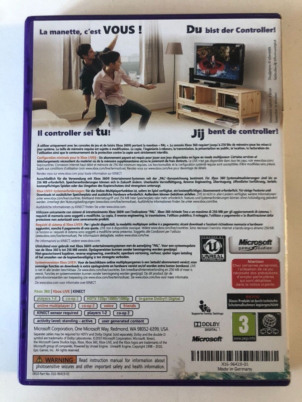 Microsoft Jeux: Kinect Adventures! für Xbox 360 – D'occasion à Kestenholz par Mad18 1