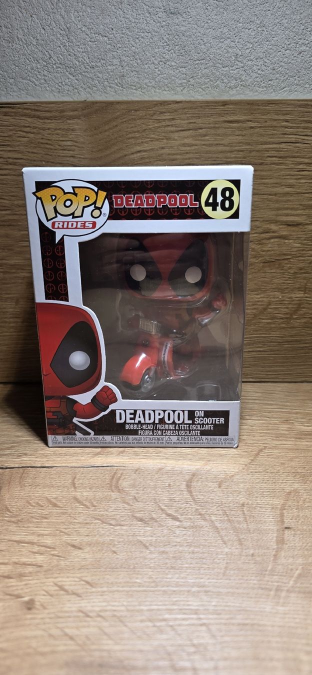 Funko Statuette: Funko Pop Rides Deadpool sur moto #48 – Nuovo e nell'imballaggio originale da Sion venduto da kev_t5tb