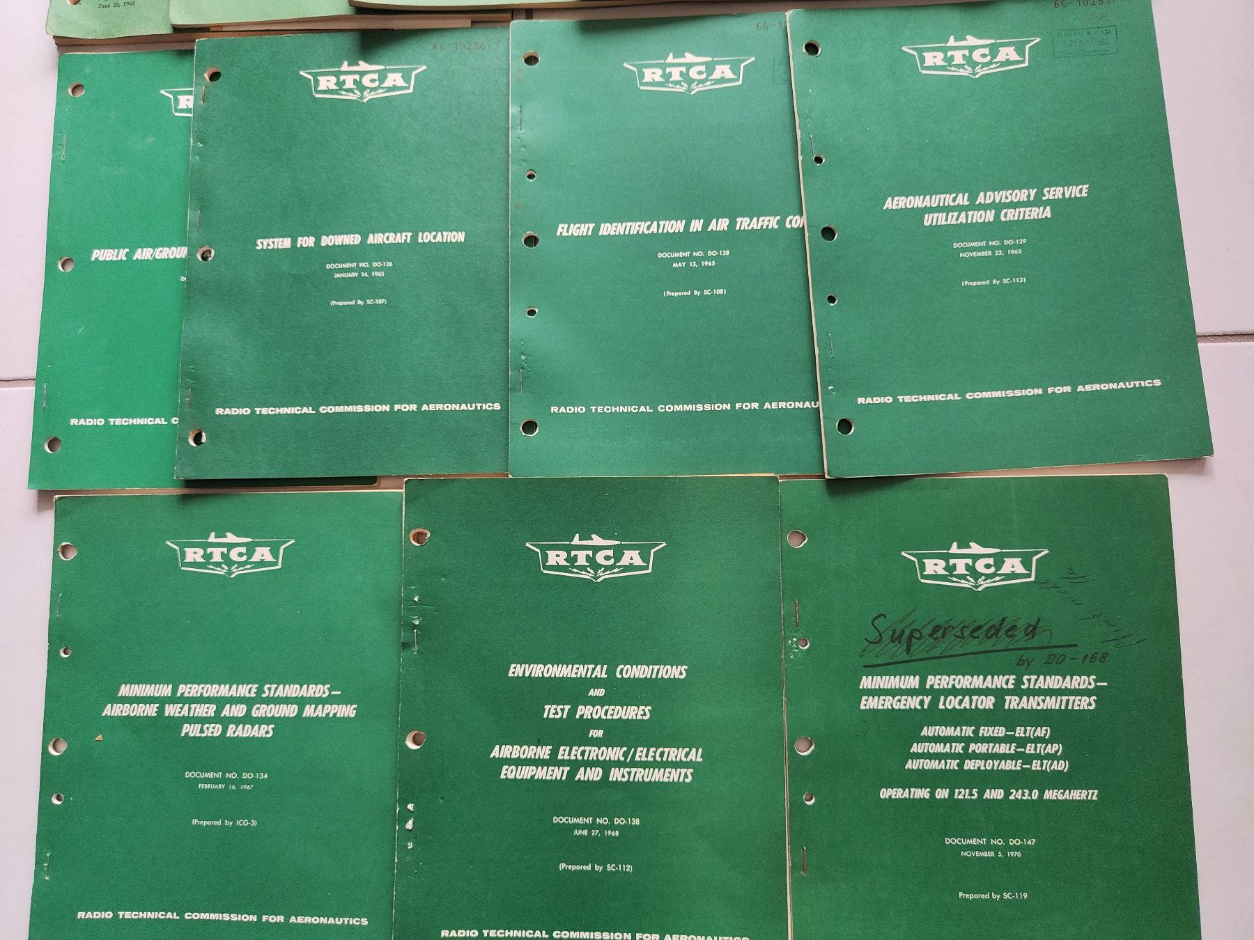 Swissair Dokumente: RTCA Sammlung 1963 -1970 – Gebraucht aus Nürensdorf von Wini56 1