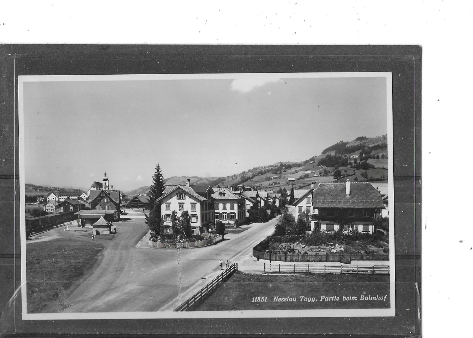 Cartoline postali: SG Nesslau . Partie beim Bahnhof – Usato da Schocherswil venduto da Wilare