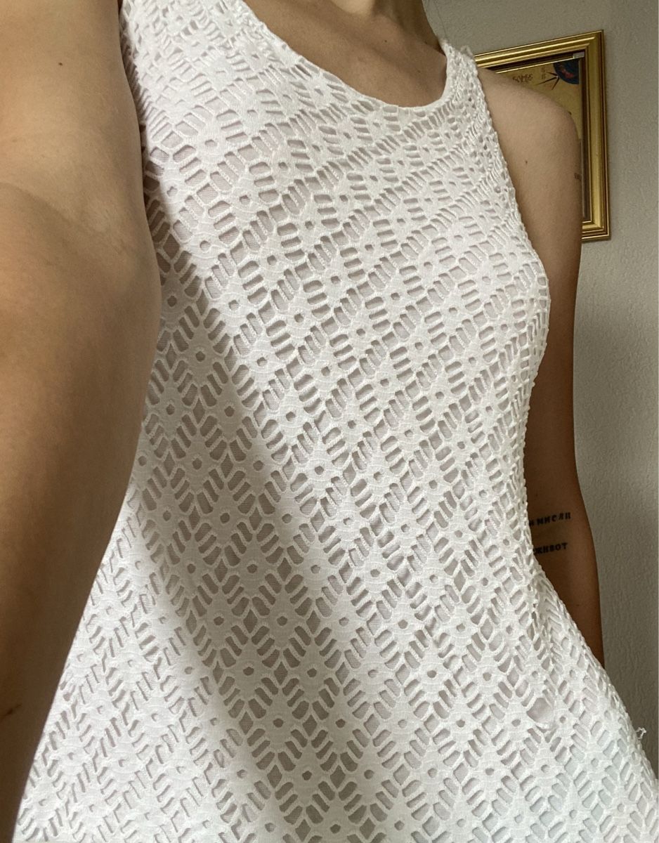 Vestiti: POINTELLE SOMMERKLEID MIT LOCHMUSTER – Nuovo (secondo la descrizione) da Schlieren venduto da notkrys 2