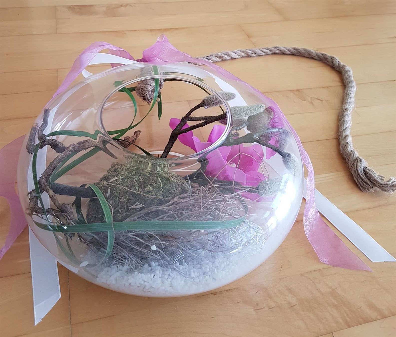 Bicchieri: Glas Dekoration hängend Blumen – Nuovo (secondo la descrizione) da Widnau venduto da kerstinlo 3
