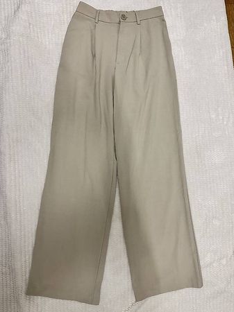 Beige Stoffhose