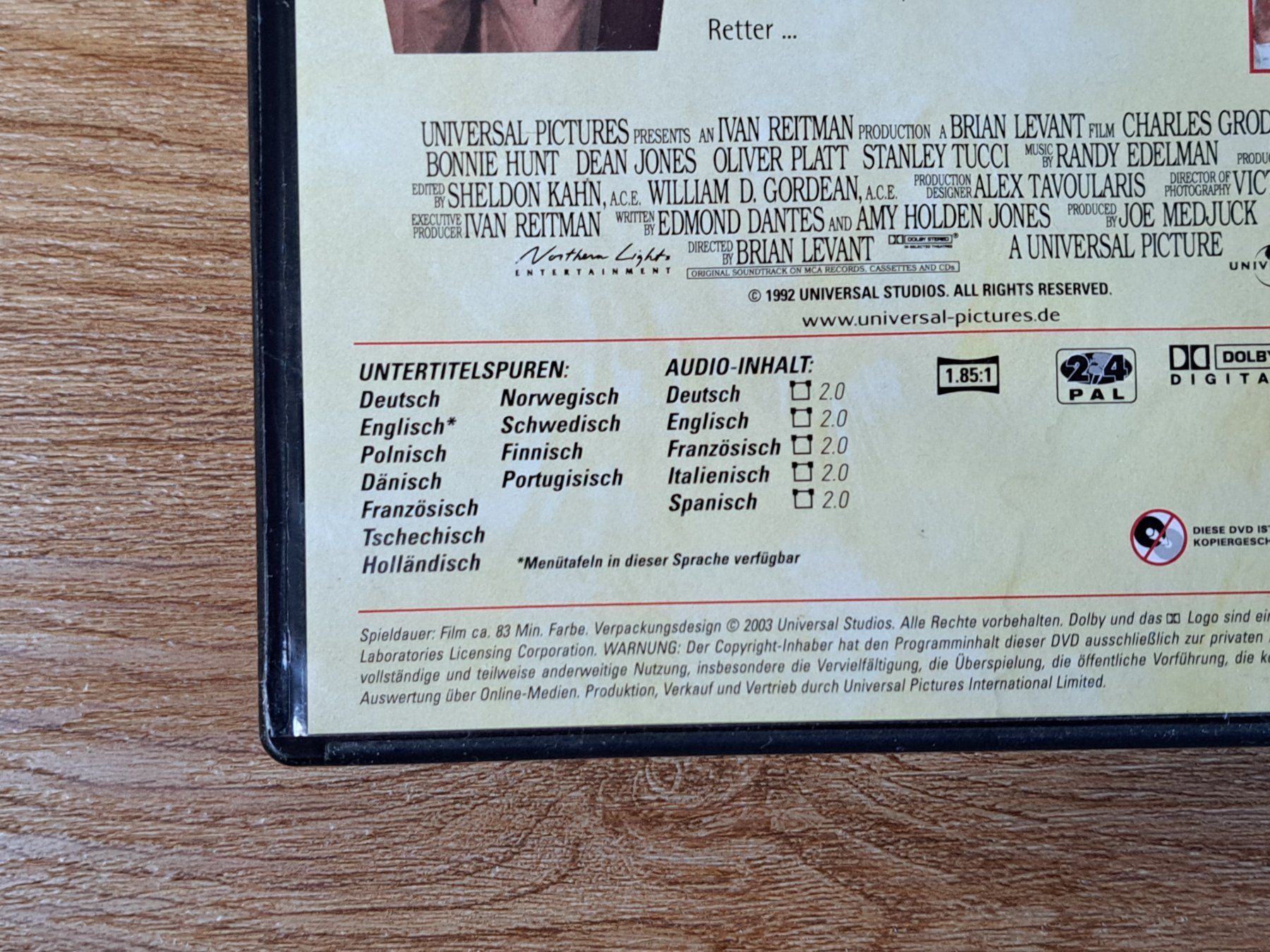 Tutti i DVDs: DVD Ein Hund Namens Beethoven 1 – Usato da Unterseen venduto da Kanica 3