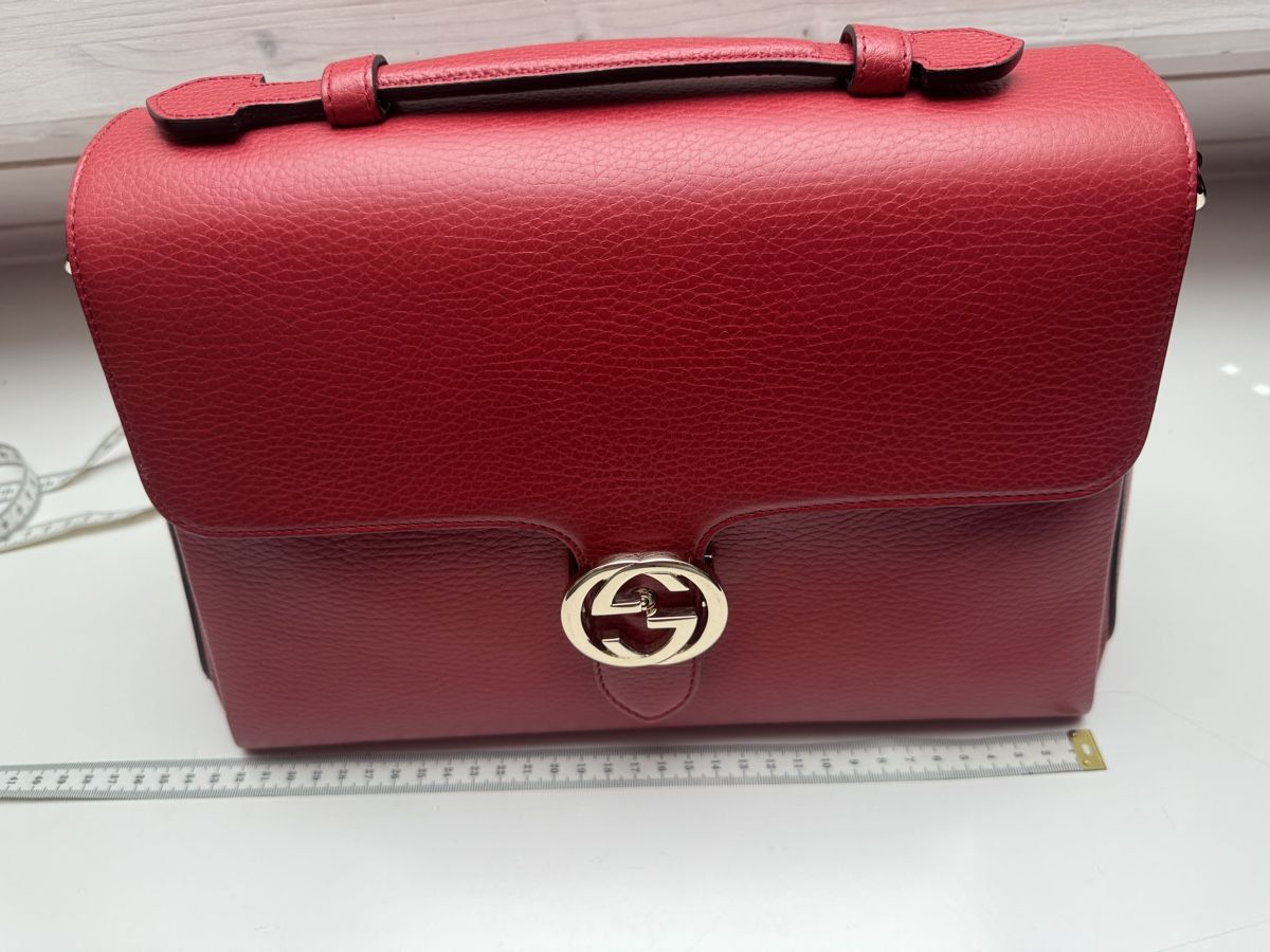 Gucci Borse da donna: Gucci Interlocking Red Leather Medium Bag Good Condition – Nuovo (secondo la descrizione) da Hurden venduto da rac_wyf8 9