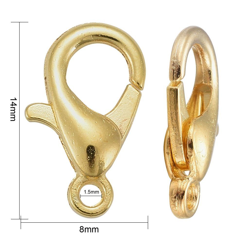 Attrezzatura da arrampicata: 10 Karabiner   vergoldet 14mm – Nuovo (secondo la descrizione) da Alpnachstad venduto da perlengaby 1