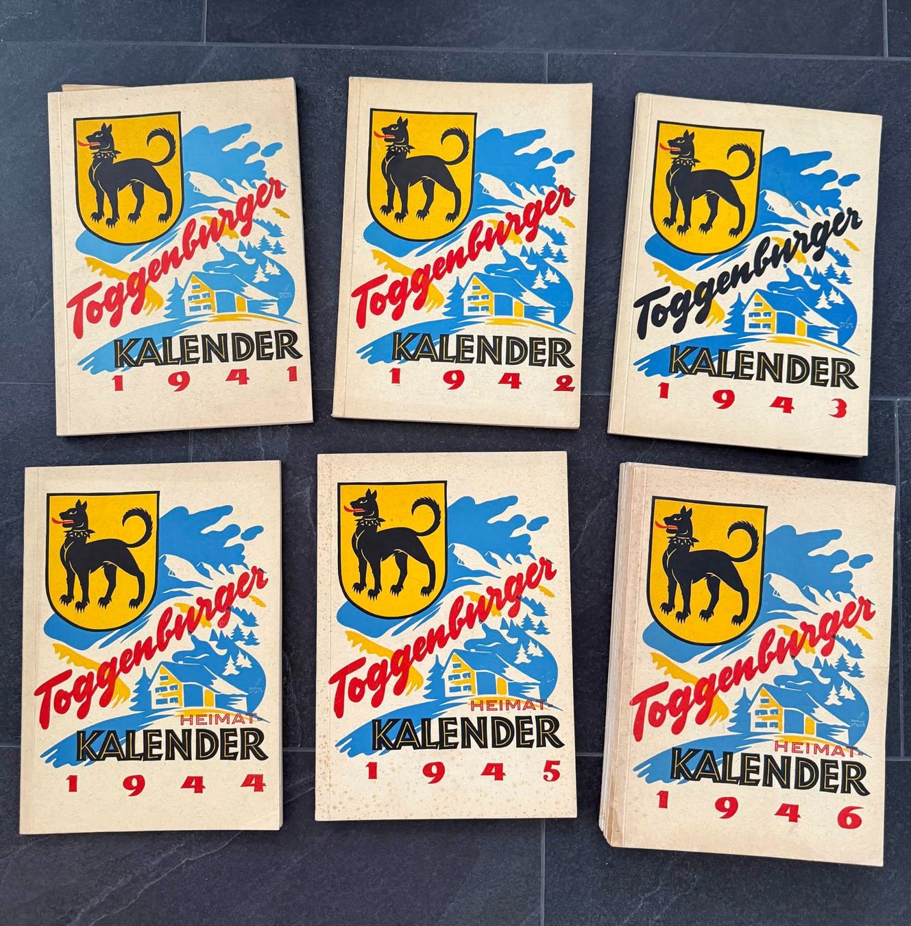 Calendari: Toggenburger Kalender Sammlung 40er - 80er – Usato da Goldach venduto da igwhitestar 1