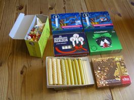 Kerzen Sortiment f.d.Advents- u.Weihnachtszeit, 145 Kerzen