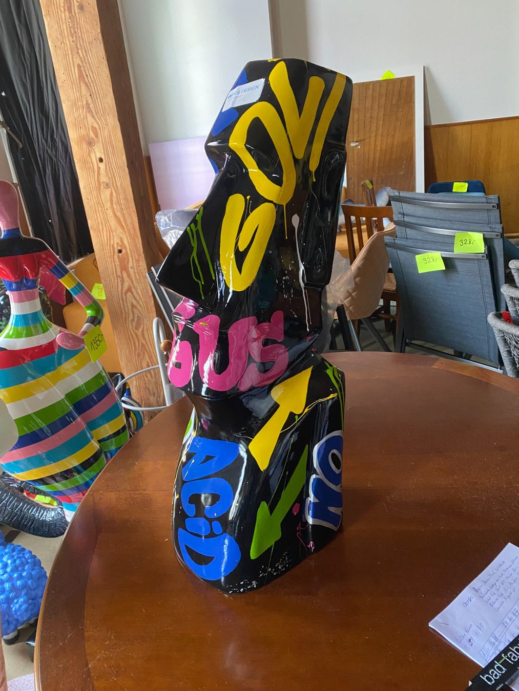 Tutte le decorazioni: Skulptur / Figur OsterInsel Neuware / Popart – Nuovo (secondo la descrizione) da Liestal venduto da dev_qcm9