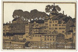 Künstlerkarte  Zürich.  Schipfe   -   Künstler  W. F. BURGER