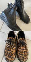 Leder Schwarze Stiefeletten & Leo Mokassin gr.37 Top Zustand
