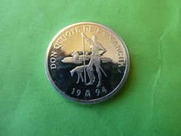 Spanien 1994, 1 Ecu Sondermünze Don Quijoto  - Silber wie ne