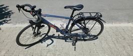Triban RC 120 Disc Gravel-/Rennvelo Gr. S mit viel Zubehör