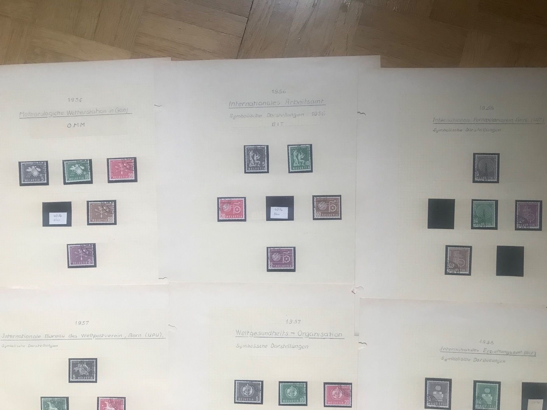 Tutti i francobolli: Lot Genfer Ämter ab 1956 – Usato da stäfa venduto da brandy66 1