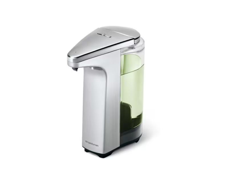 Portasapone: Simplehuman Sensorspender 237 ml, Silber – Nuovo e nell'imballaggio originale da Heimisbach venduto da LIFESTYLE-MORE