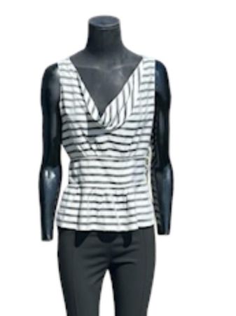 Emporio Armani - Sommer Top gestreift Gr. S Seide