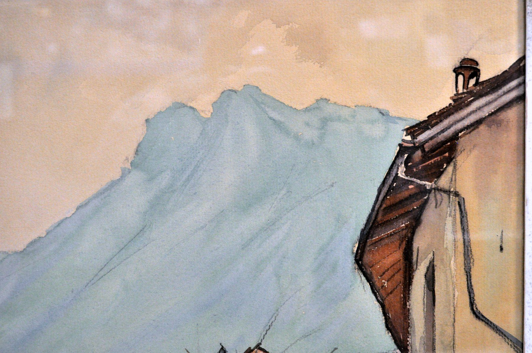 Dipinti: Aquarelle originale signée Pierre Châtillon – Usato da Neuchâtel venduto da Neuchatel 7
