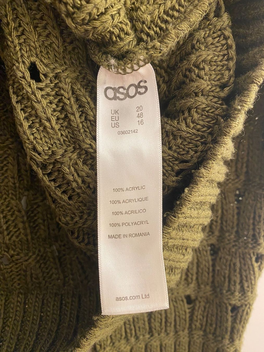 Asos Maglioni & Felpe: Asos Pullover Grobstrick oliv Gr. 48 – Usato da Pratteln venduto da a23_j2gs 4