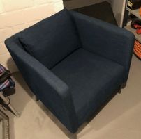Polsterstuhl blau (ca. 70x70x70 cm)