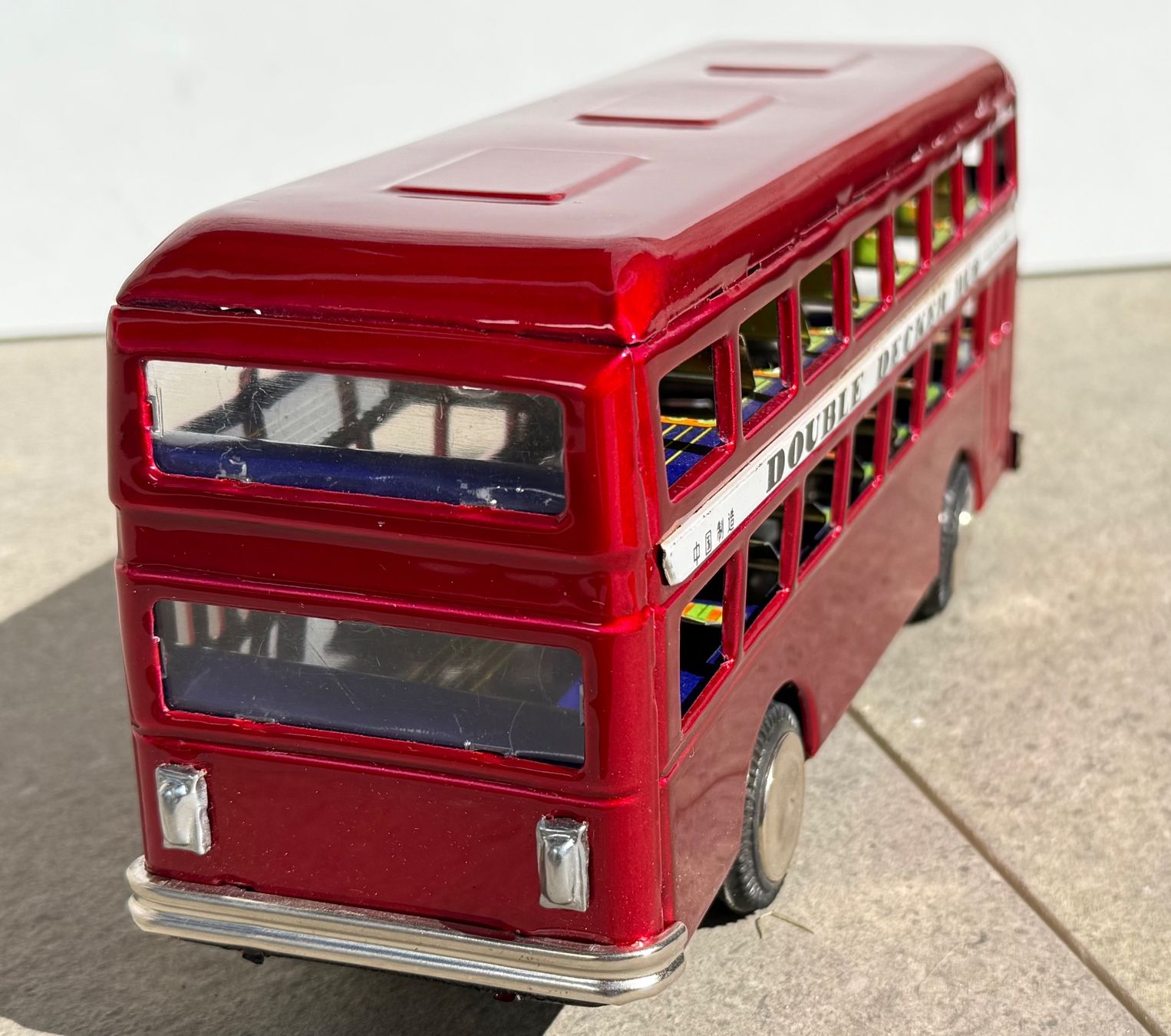 Modellini d'auto: Double Decker Bus en tôle lithographiée MF 185 – Usato da Denges venduto da peumens 2