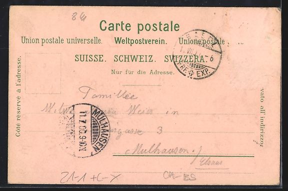 Cartes postales: Basel, Teilansicht mit leuchtenden Fenst – D'occasion à Berlin par bartko-reher 1