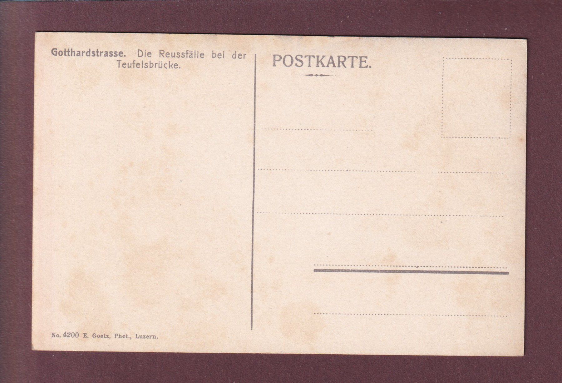 Cartoline postali: Gotthardstrasse - REUSSFÄLLE – Usato da Pully venduto da nicecards 1
