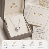 Diamant Herz–Kette Gold mit Herzanhänger