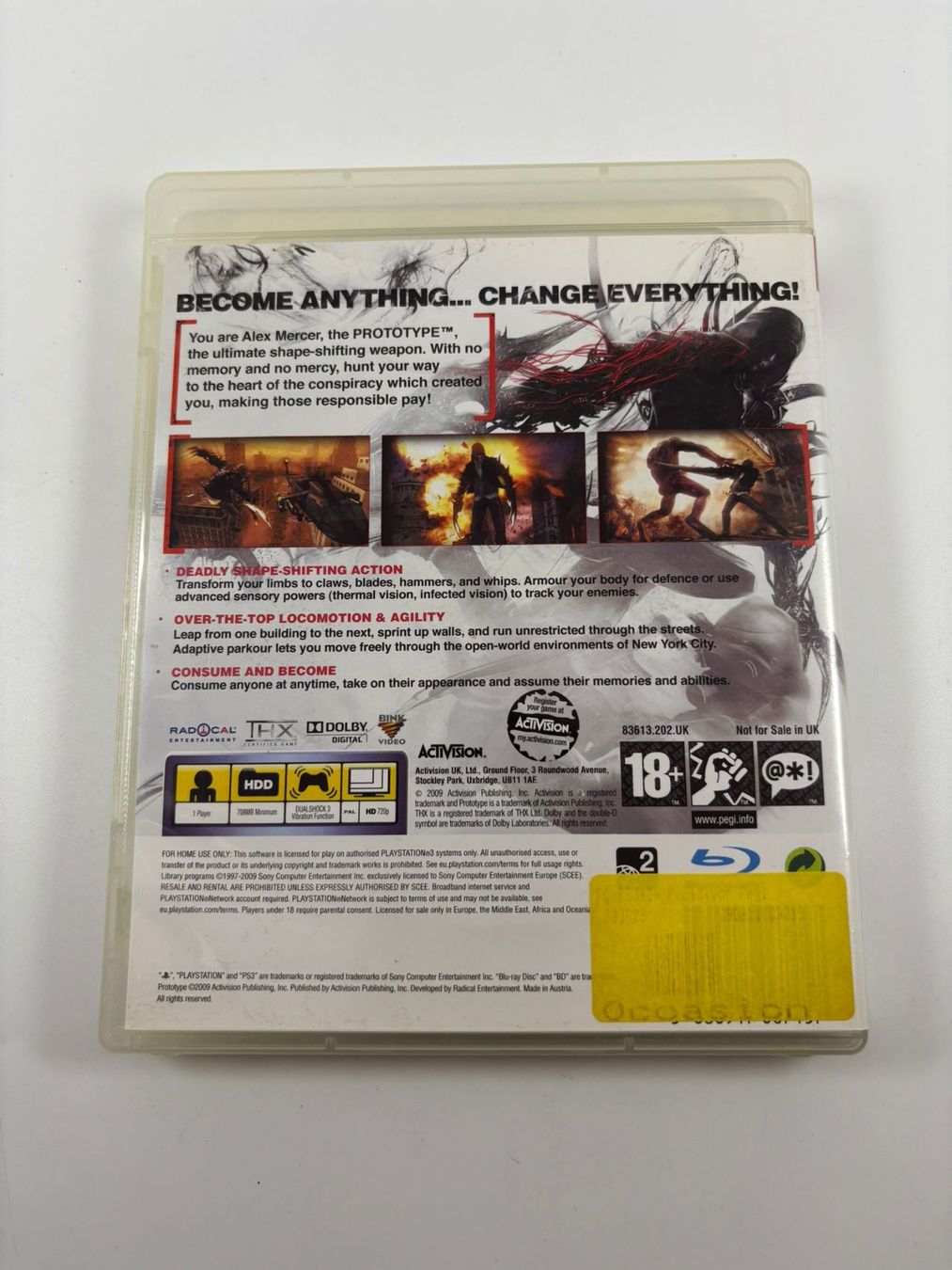 Giochi: Prototype (PS3) – Usato da Herisau venduto da Seyashop1 2