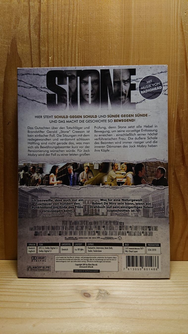 Tous les DVDs: STONE DVD mit Robert De Niro – D'occasion à Wilderswil par Exebub 1