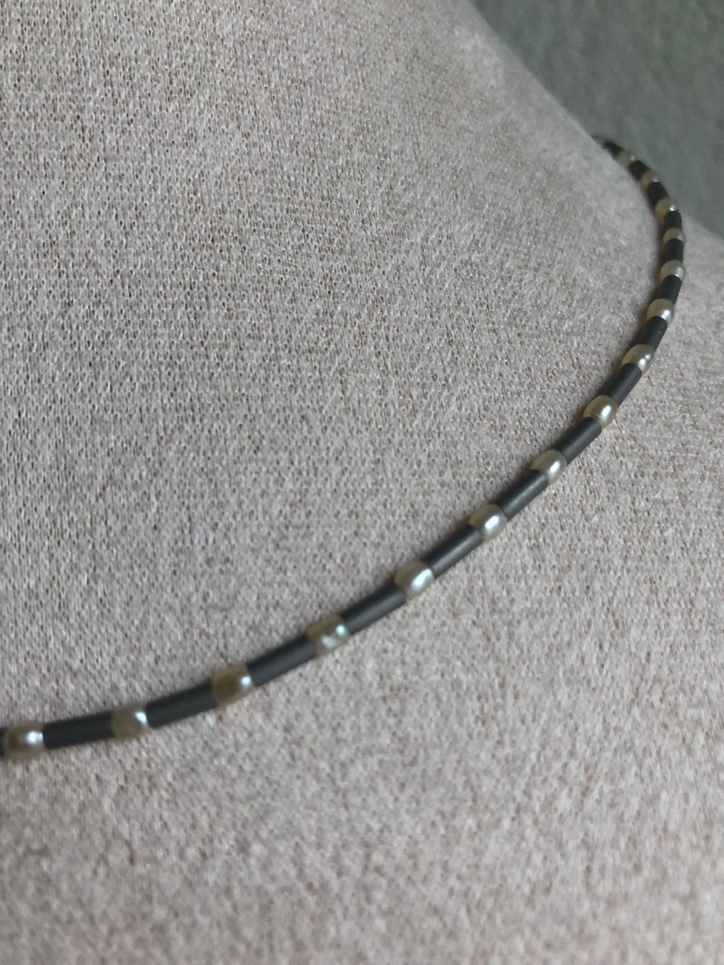 Catenine: Silber Kette mit echten Perlen 925 – Usato da Spiegel b. Bern venduto da Rogger72 3