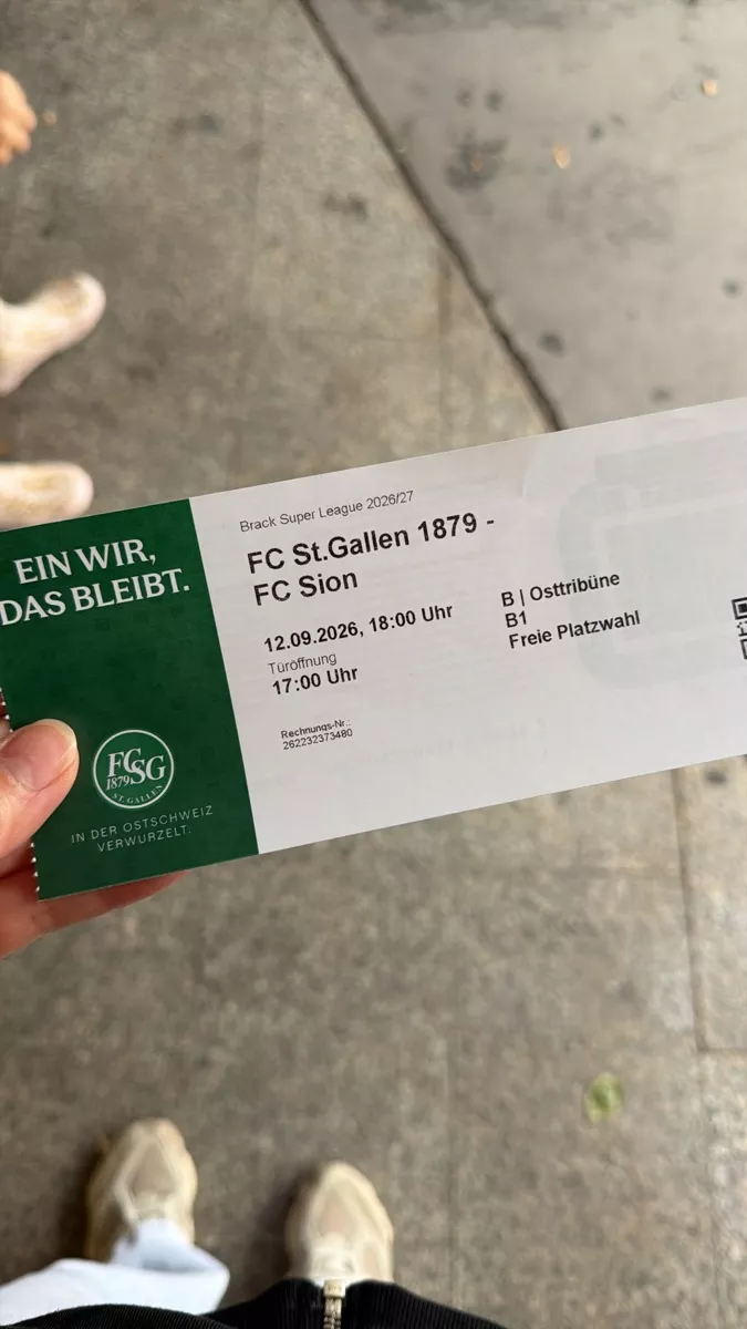 Tickets: FCSG Ticket – Neu (gemäss Beschreibung) aus St.Gallen von Mine3107