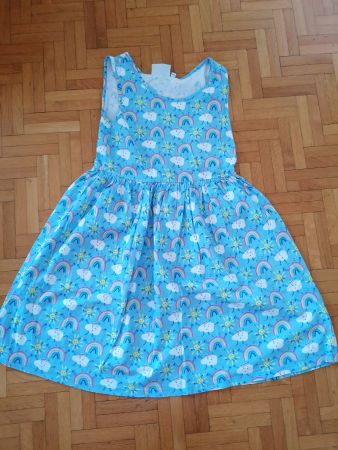 Robe d'été fille 🌈 100% Coton Bio, 140 cm