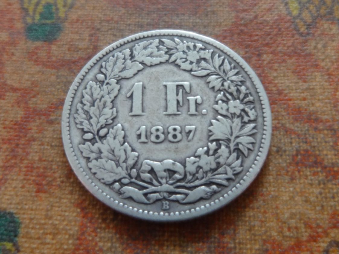 Tutti le monete: 1 Fr. 1887   (C) – Usato da Romanel-sur-Lausanne venduto da Swift13