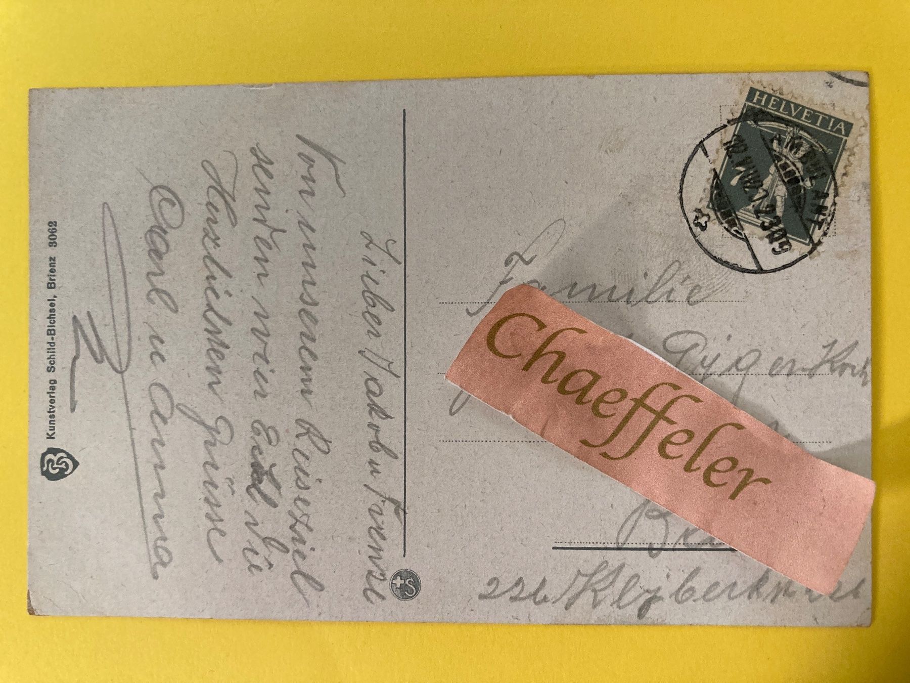 Cartes postales: 1920 Thunersee – D'occasion à Zürich par Chaeffeler 1