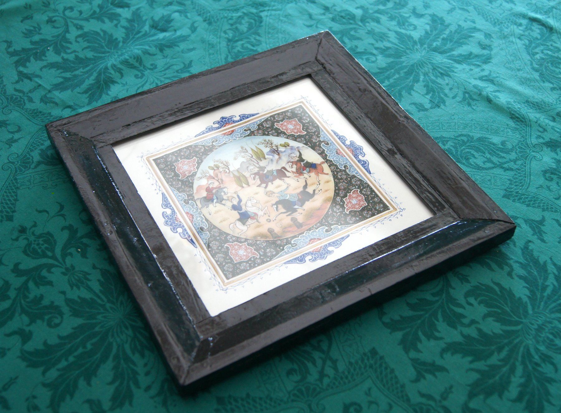 Tableaux: Persische Miniaturmalerei: Polospiel – D'occasion à Geroldswil par ARTEFACTO 1