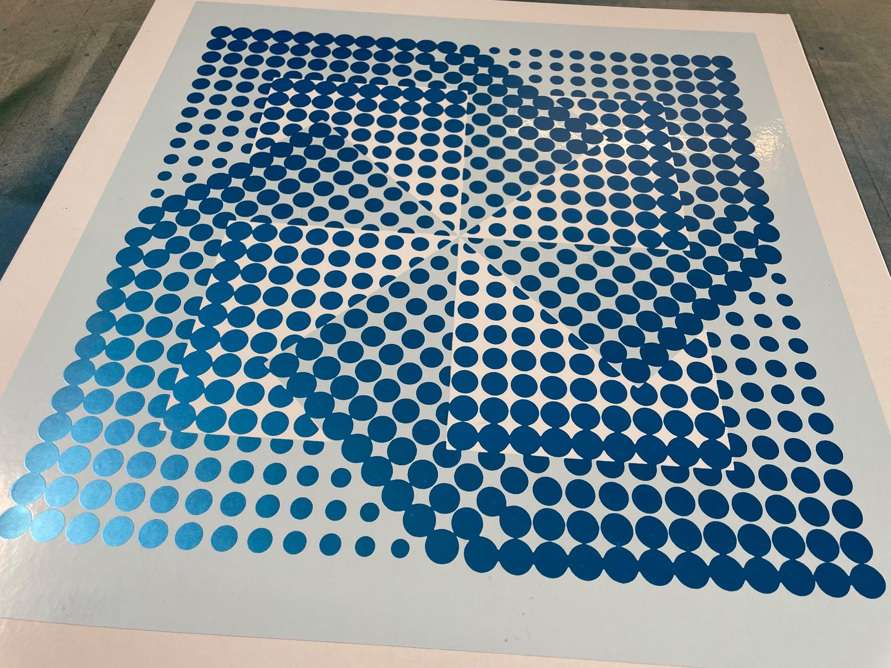 Foto & Immagini: Bild Siebdruck blau – Usato da Rütihof venduto da JulieH85 1