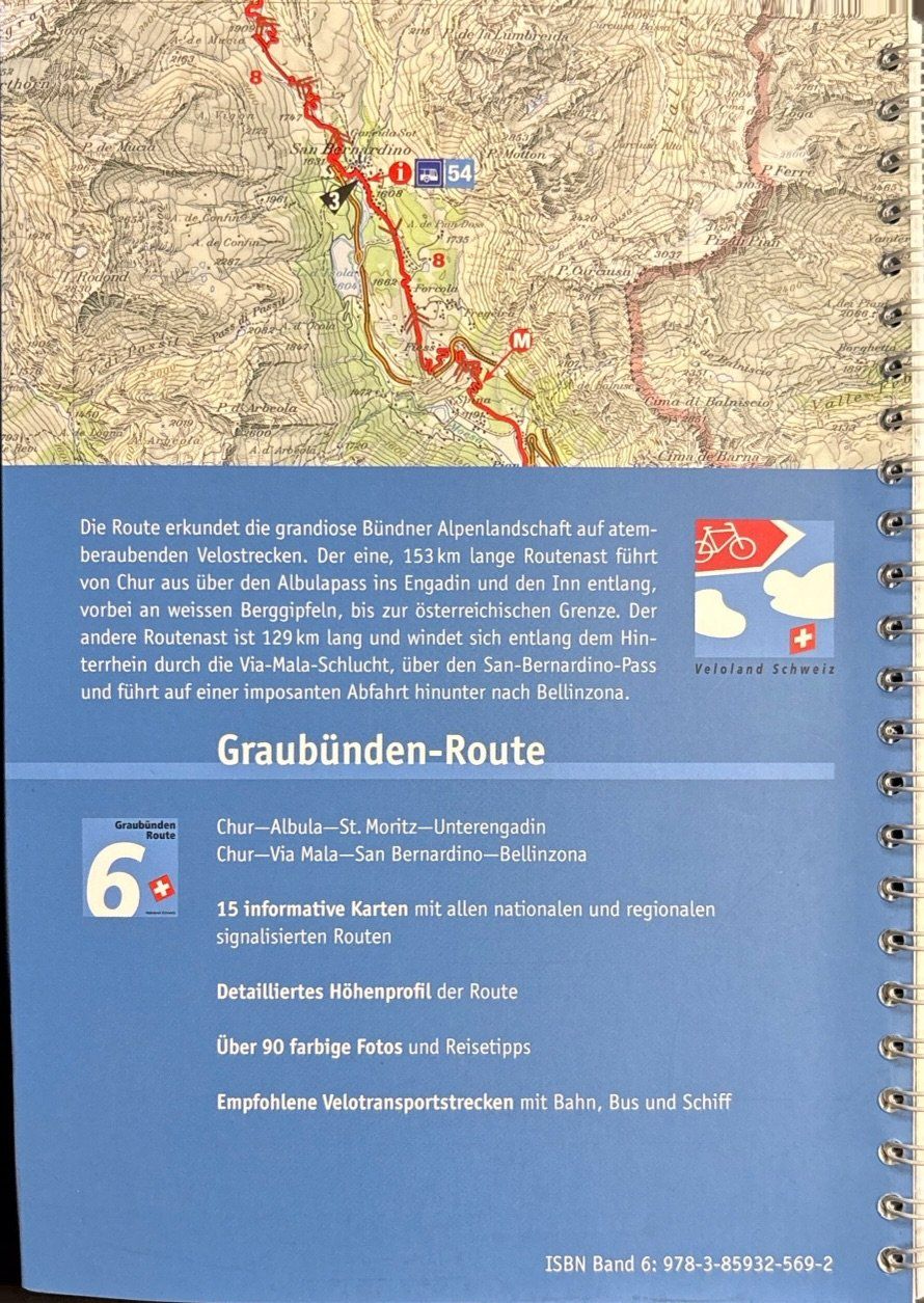 Libri: Veloland Schweiz 6: Graubünden-Route – Nuovo (secondo la descrizione) da Sarnen venduto da Livres 1