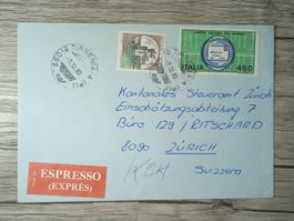 TR45 Enveloppe + Timbre Italie 1982