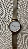 Skagen ladies watch gold white dial mesh strap used