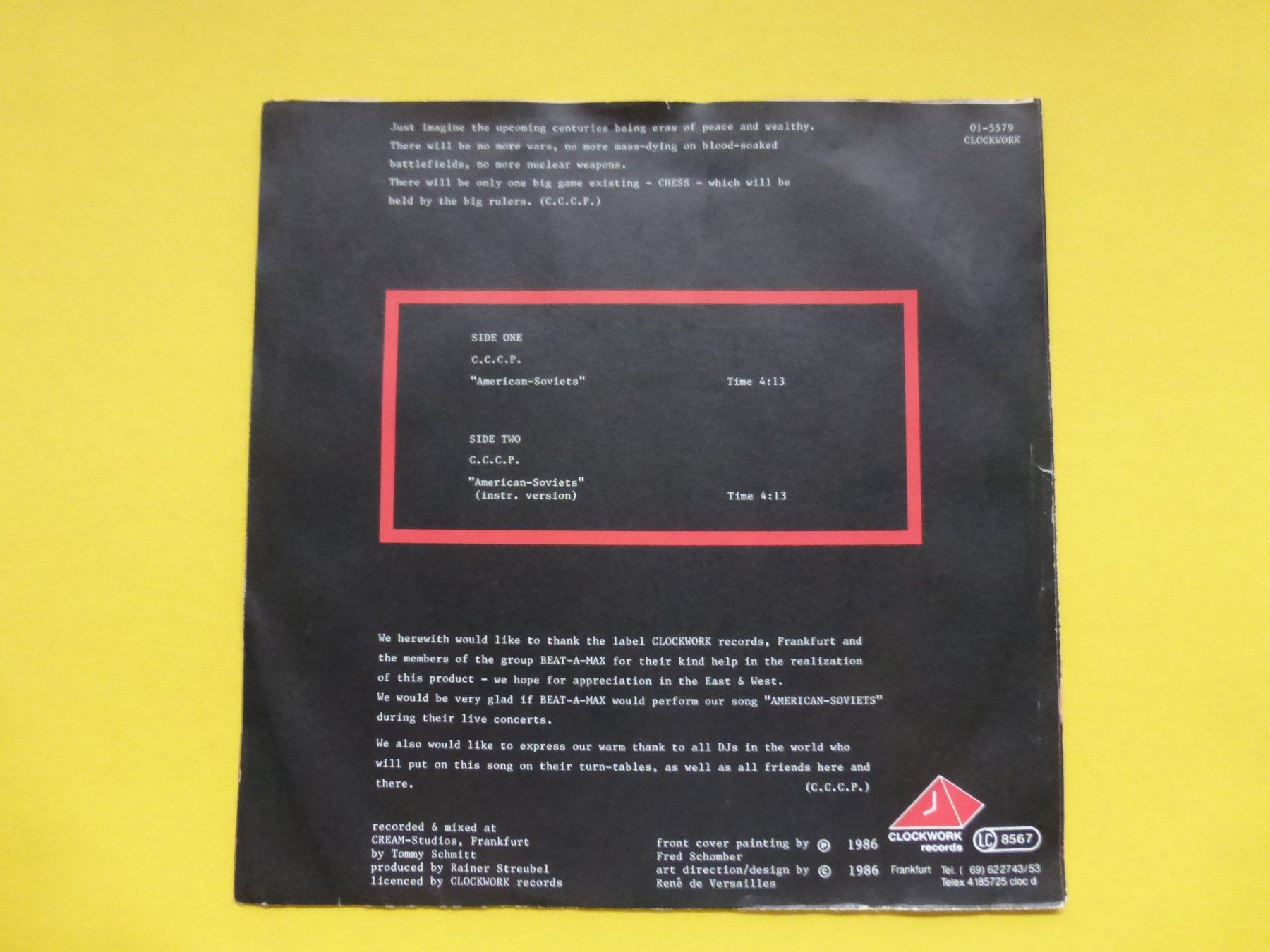 Dischi in vinile: C.C.C.P. – American-Soviets – Usato da Zürich venduto da Swiss57 1