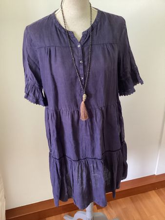 0039 Italy, Leinenkleid, Gr. M