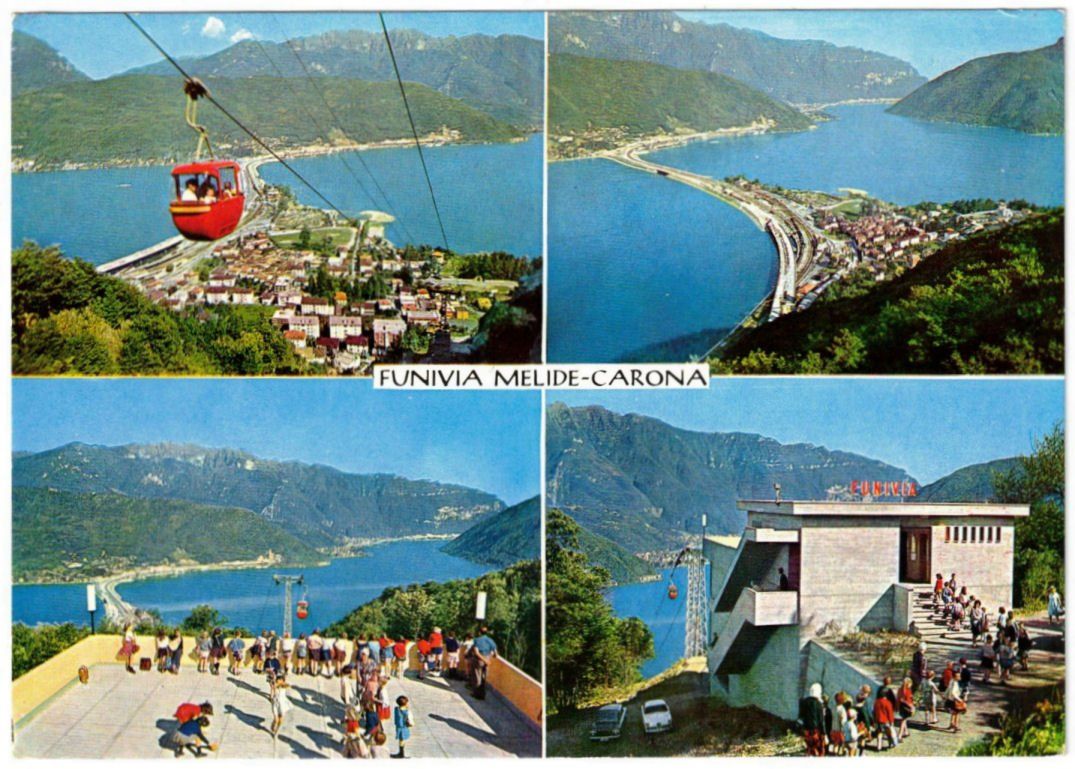 Cartoline postali: Melide - 4 Bild AK Carona – Usato da Binningen venduto da Mountainrider