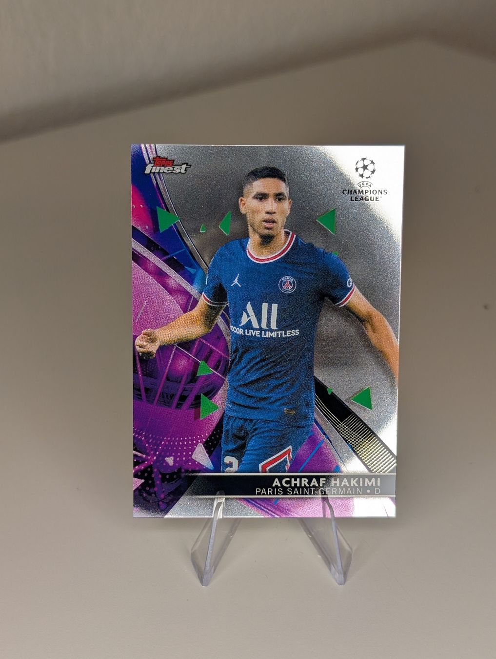 Topps Carte collezionabili: Achraf Hakimi PSG Topps Finest – Nuovo (secondo la descrizione) da Hunzenschwil venduto da BRPCards